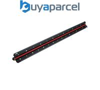 Faithfull 78L030 Prestige Tri-Scale Engineer Rule Black Aluminium 300mm FAIRULET