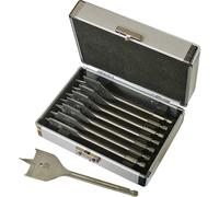 Faithfull Flat Bit Set 8pc in Aluminium Case