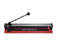 Faithfull Tile Cutter 400mm - Manual Dual Rail Tile Cutter for Wall, Floor & Quarry Tiles up to 400mm Square, 280mm Diagonal & 10mm thick