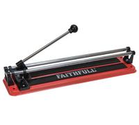 Faithfull Tile Cutter 400mm - Manual Dual Rail Tile Cutter for Wall, Floor & Quarry Tiles up to 400mm Square, 280mm Diagonal & 10mm thick