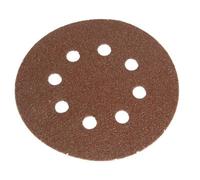 Faithfull 8128 Hook & Loop Sanding Disc Did3 Holed 125mm X 80G Pack 5
