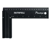 Faithfull 8in 200mm Prestige CNC 90° Try Square Anodised Aluminium, FAICS8CNC