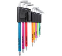 Faithfull 9 Piece Colour Coded Torx Star Key Set