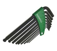 Faithfull 9 Piece Long Ball End Hexagon Allen Key Set Imperial
