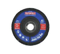 Faithfull Abrasive Jumbo Flap Disc Multi Colour (100mm Co)
