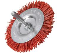 Faithfull Abrasive Nylon Bristle Wheel Brush 75mm 6mm Shank