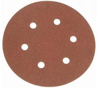 Faithfull AD150120H Hook and Loop Sanding Disc DID2 Holed 150mm x 120g (Pack of