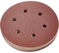 Faithfull AD15080H Hook and Loop Sanding Disc DID2 Holed 150mm x 80g (Pack of 2