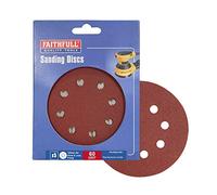 Faithfull ADHL125C 125mm Hook and Loop Sanding Disc (Pack of 5)
