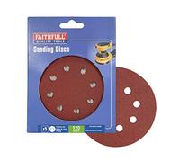 Faithfull Hook & Loop Sanding Disc DID3 Holed 125mm Medium Fine (Pack 5) FAIADHL