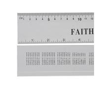 Faithfull Aluminium Flat Rule Multi Colour (300mm / 12In)
