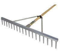 Faithfull Aluminium Landscape Rake Wooden Handle Fsc 100%