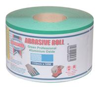 Faithfull Aluminium Oxide Sanding Paper Roll Green 115mm x 50m 60G