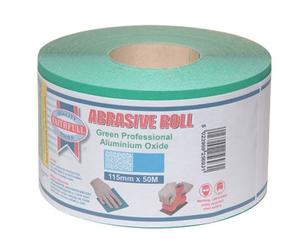 Faithfull Aluminium Oxide Sanding Paper Roll Green 115mm X 50M 80G Faiar11580G
