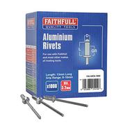 Faithfull Aluminium Rivets (1000) 13MM Long, FAIAR3L1000