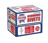 Faithfull Aluminium Rivets FAIAR3L1000 3.2mm x 13mm Pack of 1000