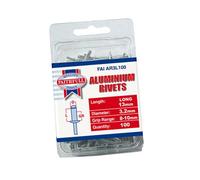 Faithfull Aluminium Rivets 3.2 X 13mm Long Pre-Pack Of 100 Faiar3L100