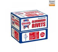 Faithfull Aluminium Rivets 3.2 X 6Mm Short Bulk Pack Of 1000