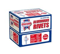 Faithfull Aluminium Rivets 3.2 X 6Mm Short Bulk Pack Of 1000