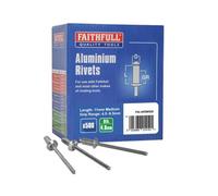 Faithfull Aluminium Rivets FAIAR5M500 5 mm Medium Pack of 500