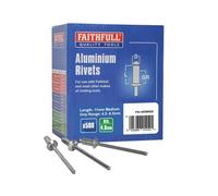Faithfull Aluminium Rivets FAIAR5M500 5 mm Medium Pack of 500