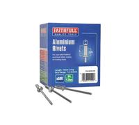 Faithfull Aluminium Rivets 4.8 x 14mm Long Bulk Pack of 500 - FAIAR5L500