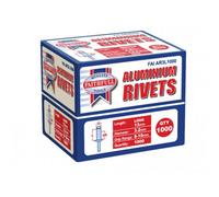Faithfull Aluminium Rivets, Bulk Pack Multi Colour (3mm Long (Pack Of 1000))
