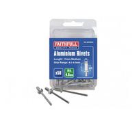 Faithfull Aluminium Rivets Multi Colour (5mm Medium (Pack 50))