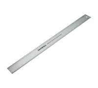Faithfull Aluminium Rule 600mm (24 Inch) - Aluminium Marking & Measuring Ruler with Dual Metric & Imperial Graduations