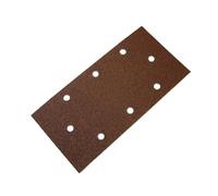 Faithfull Punched Hook and Loop 1/3 Sanding Sheets 93mm x 230mm Assorted Pack of 5