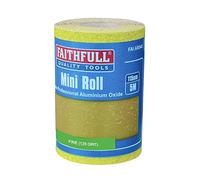 Faithfull AR5120Y 120G Grit Paper Roll - Yellow, 5m