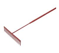 Faithfull Asphalt Rake 16 Flat Teeth - Tubular Steel Shaft Multi Colour (One Size)