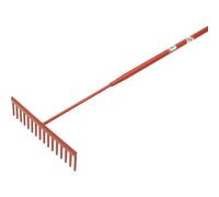 Faithfull RI37-LSTARSH Asphalt Rake 16 Flat Teeth - Tubular Steel Shaft
