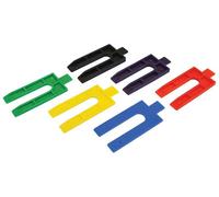 Faithfull Assorted Plastic Packing Wedges - 100 Count For Leveling Applications