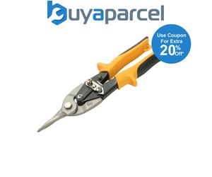 Faithfull ATS-S Yellow Compound Aviation Snips Straight Cut 250mm (10in) FAIAS10