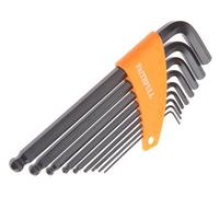 Faithfull Hex Key Set 9-Piece Metric Long Arm Ball End