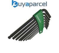 Faithfull Ball End Long Arm Hexagon Key Set, 9 Piece (5/64-3/8in) FAIHKS9AFLB