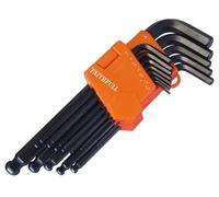 Faithfull Ball End Long Arm Hexagon Key Set of 13 Metric (1.3-10mm) -FAIHKS13MLB