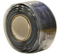 Faithfull Silicone Tape 0822253BKCLM-TB Self-Fusing Waterproof Repair 25mm x 3m Black