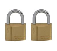 Faithfull Br Padlock Multi Colour (40mm Keyed Alike Pack Of 2)