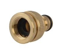 Faithfull Brass Dual Tap Connector 12.5-19mm (1/2 - 3/4in)