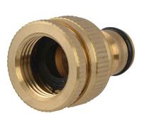 Faithfull SB3002 Brass Dual Tap Connector 12.5 - 19mm 1/2 - 3/4in