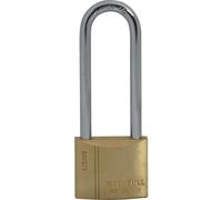Faithfull BC0440- LS Brass Padlock 40Mm Long Shackle 3 Keys