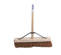 Faithfull Broom Soft Coco 450Mm (18In) + Handle & Stay