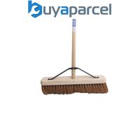 Faithfull Broom Soft Coco 450mm (18in) + Handle & Stay FAIBRCOCO18H