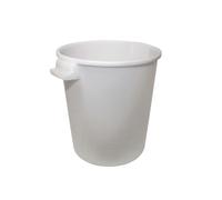 Faithfull Builder's Bucket 50 Litre (10 Gallon) - White - White - One Size - White