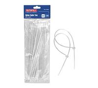 Faithfull Cable Ties CT200W 200 x 3.6 mm White Pack of 100