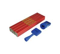 Faithfull Carpenters Pencil Kit Red / Medium (pack 12)