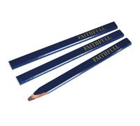 Faithfull Carpenter's Pencils Blue (Pack Of 3 - Blue / Soft)