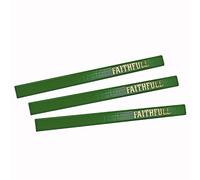 Faithfull Carpenterfts Pencils - Green / Hard (Pack 3)